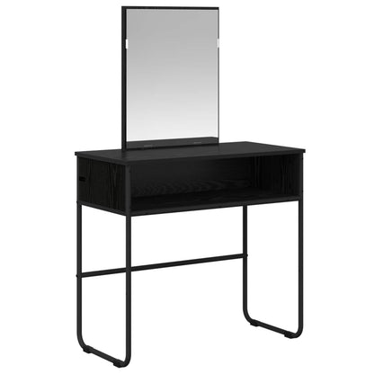 Dressing Table Black Oak 81 x 40 x 131 cm Engineered Wood