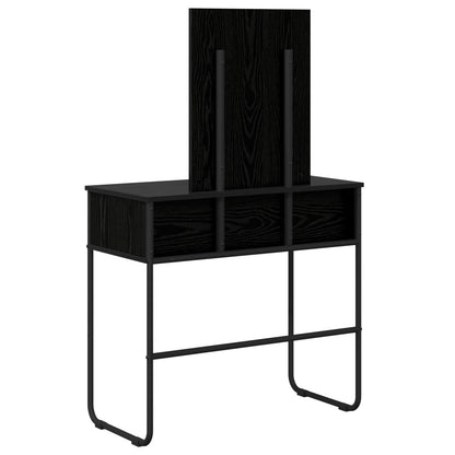 Dressing Table Black Oak 81 x 40 x 131 cm Engineered Wood