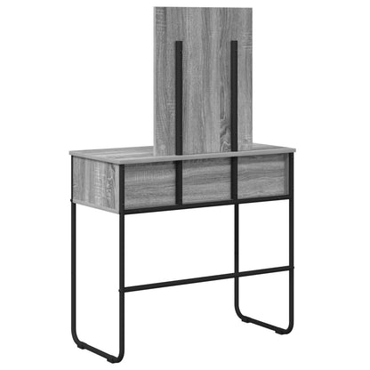 Dressing Table Grey Sonoma 81 x 40 x 131 cm Engineered Wood