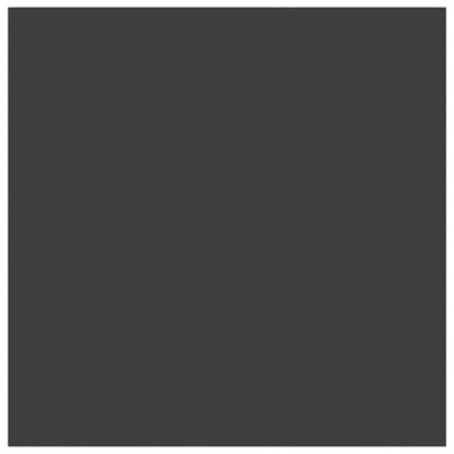 Table Cloth Square Dark Grey 90 x 90 cm Polyester