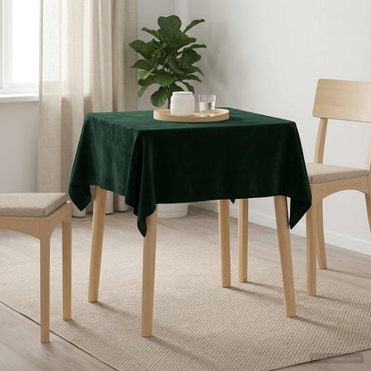 Table Cloth 5 pcs Square Dark Green 110 x 110 cm Polyester