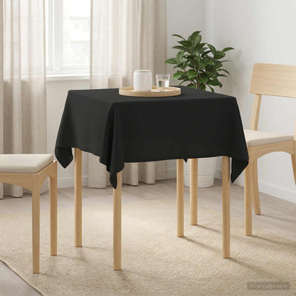 Table Cloth Square Dark Grey 110 x 110 cm Polyester