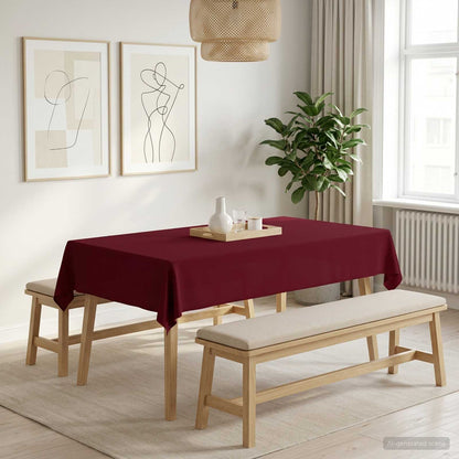 Table Cloth 5 pcs Rectangular Wine Red 110 x 180 cm Polyester