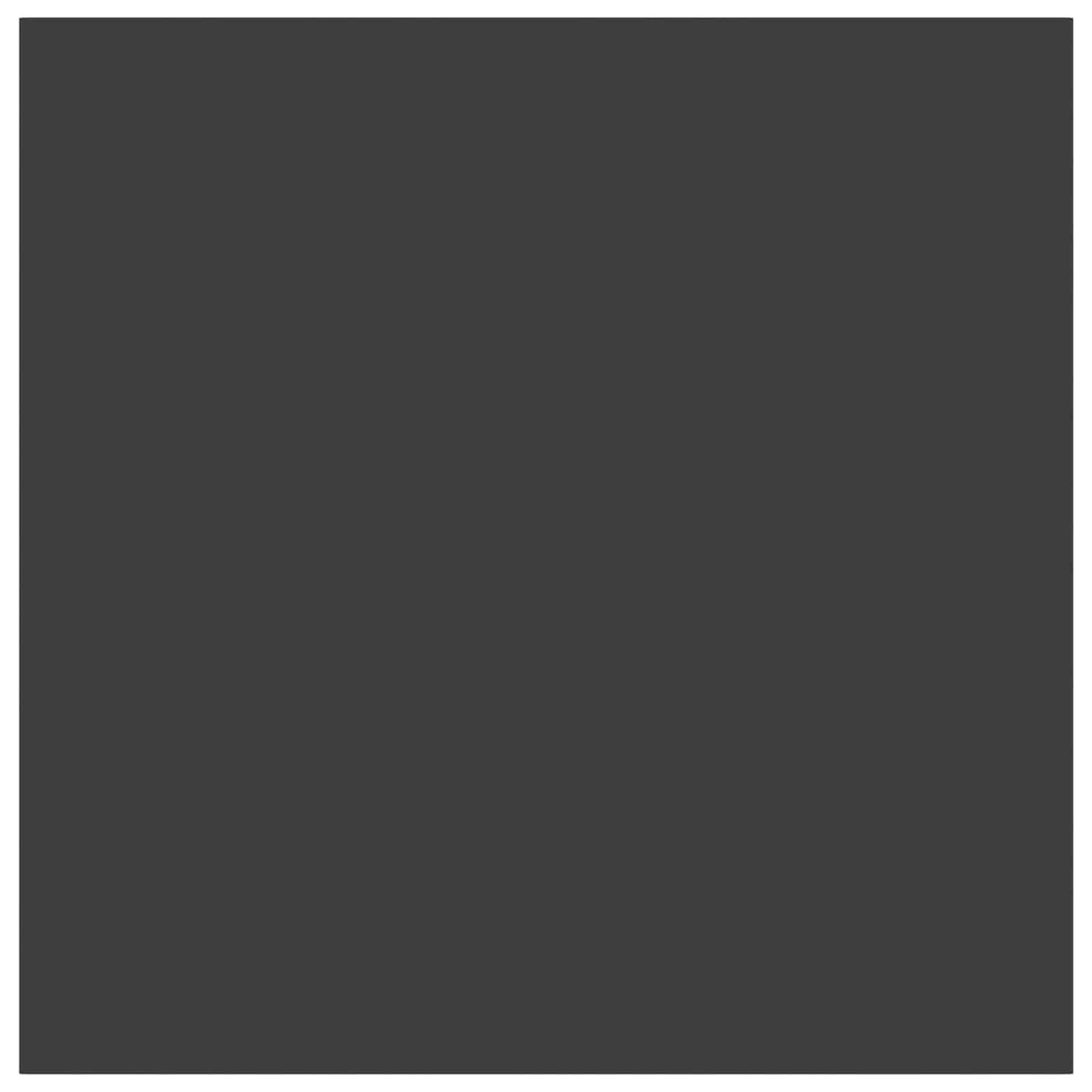 Table Cloth Square Dark Grey 140 x 140 cm Polyester