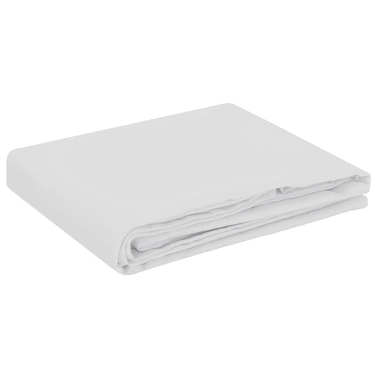 Table Cloth Rectangular White 140 x 200 cm Polyester