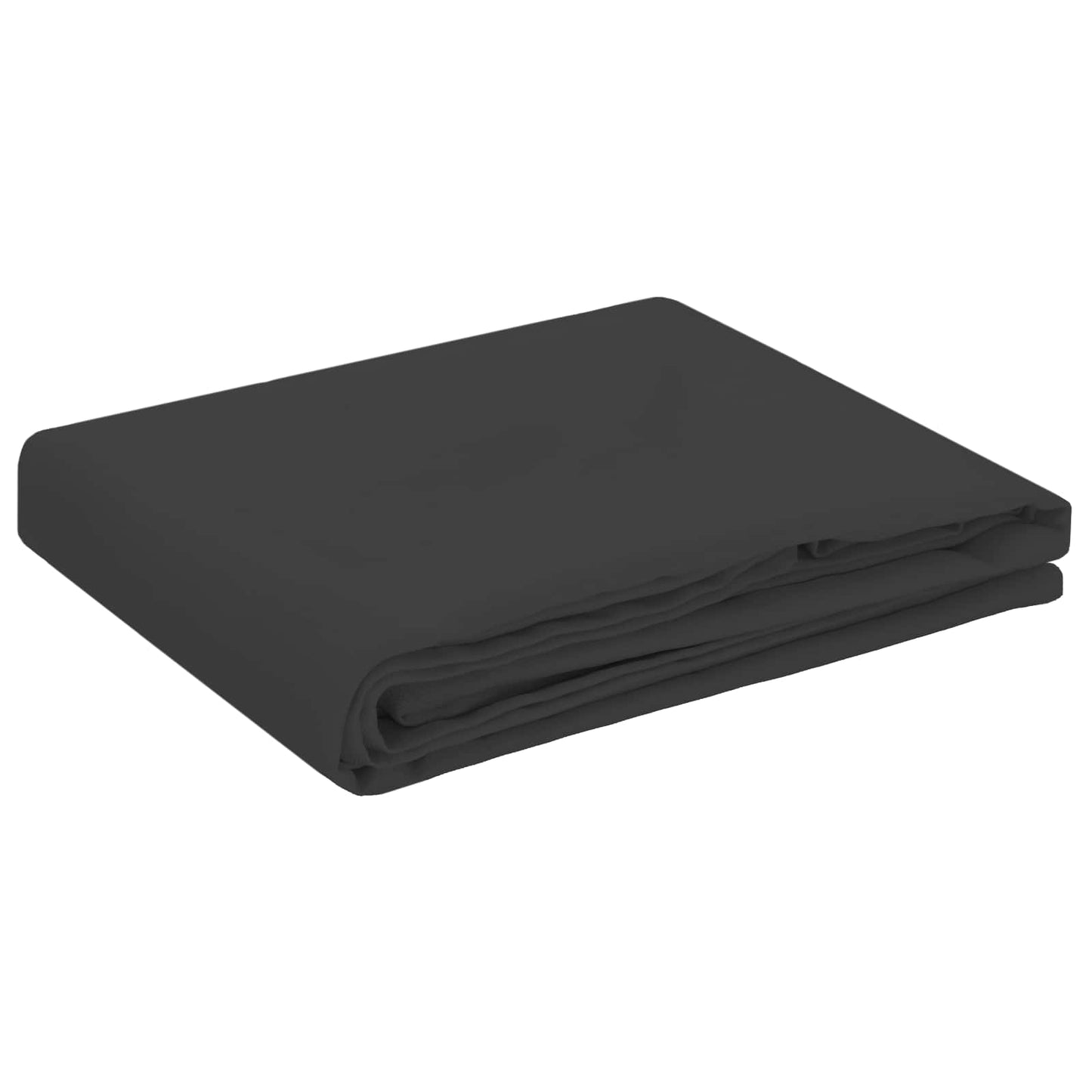 Table Cloth Rectangular Dark Grey 140 x 260 cm Polyester