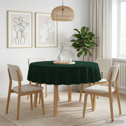 Table Cloth 5 pcs Round Dark Green Ø 180 cm Polyester