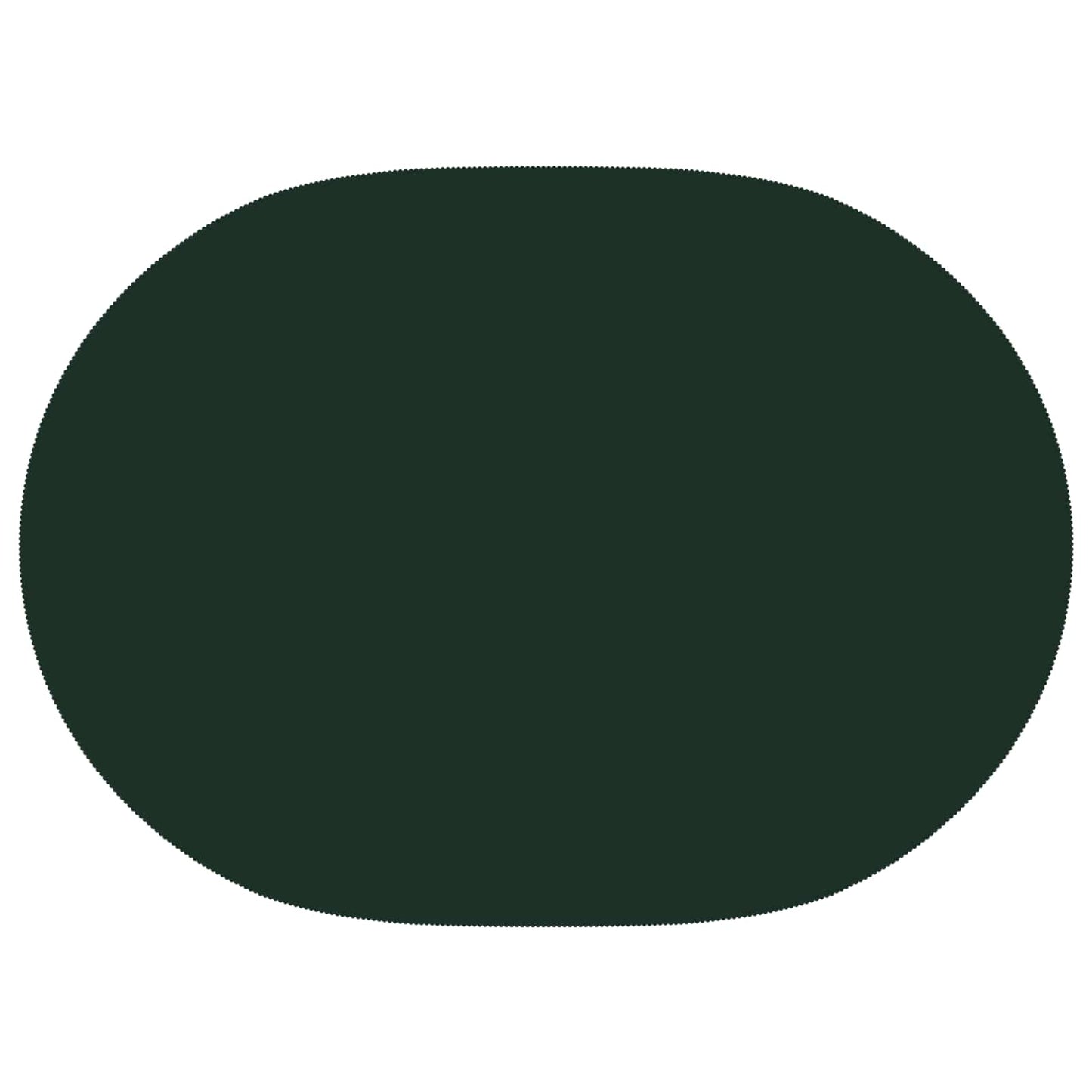 Table Cloth Oval Dark Green 130 x 180 cm Polyester