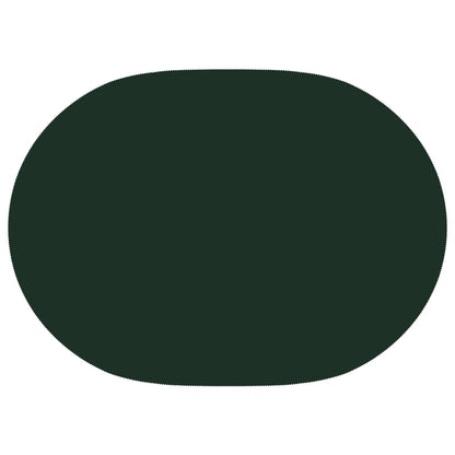 Table Cloth Oval Dark Green 130 x 220 cm Polyester