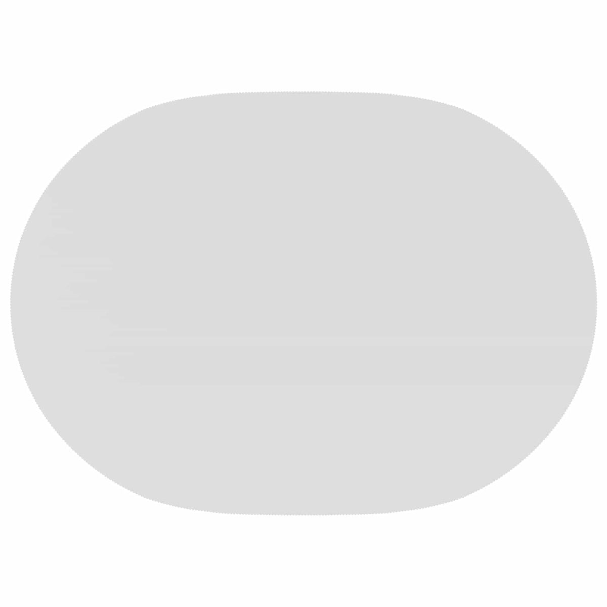 Table Cloth Oval White 130 x 220 cm Polyester