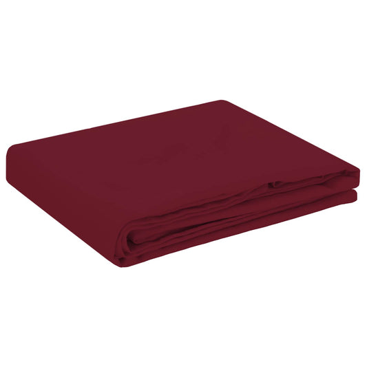 Table Cloth Oval Wine Red 130 x 220 cm Polyester