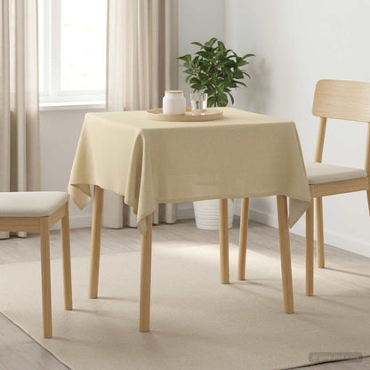Table Cloth 5 pcs Rectangular Cream White 140 x 140 cm