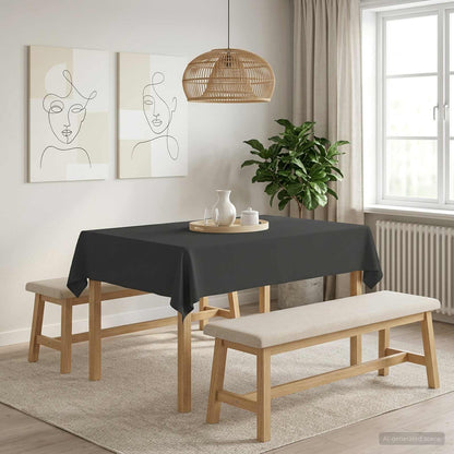 Table Cloth 5 pcs Rectangular Dark Grey 140 x 160 cm