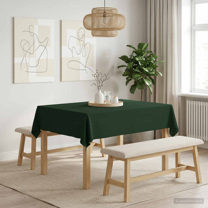 Table Cloth 5 pcs Rectangular Dark Green 140 x 180 cm