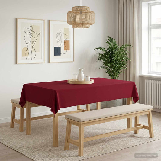 Table Cloth 5 pcs Rectangular Wine Red 110 x 160 cm