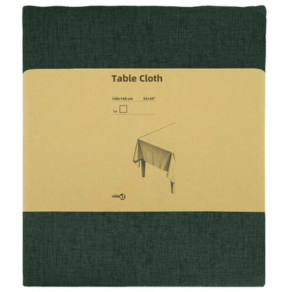 Table Cloth Square Dark Green 140 x 140 cm