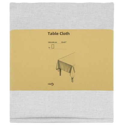 Table Cloth Rectangular White 140 x 220 cm