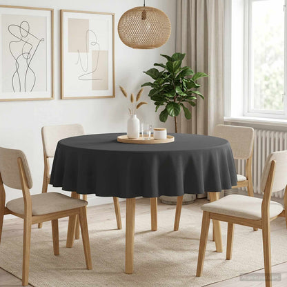 Table Cloth Round Dark Grey Ø 180 cm