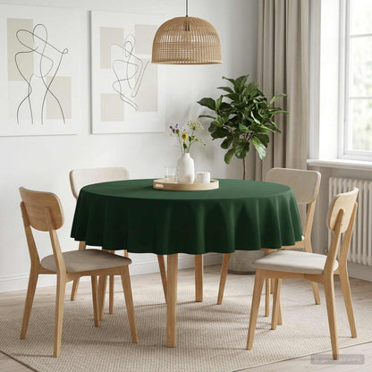 Table Cloth 5 pcs Round Dark Green Ø 140 cm