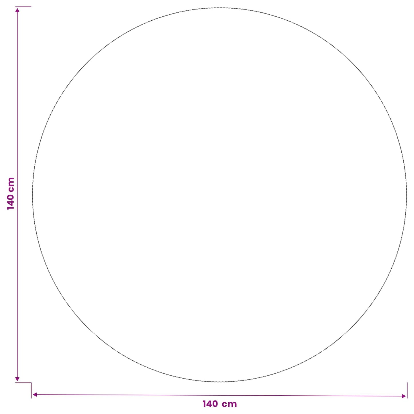 Table Cloth Round Cream White Ø 140 cm