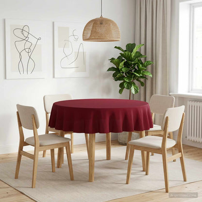 Table Cloth 5 pcs Round Wine Red Ø 140 cm