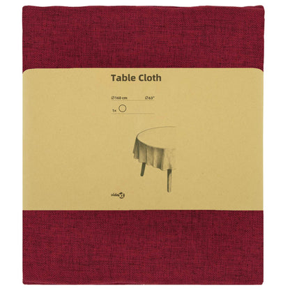 Table Cloth Round Wine Red Ø 160 cm