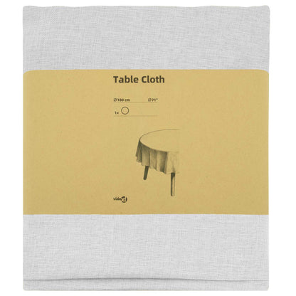 Table Cloth Round White Ø 180 cm