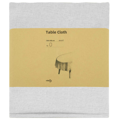 Table Cloth Oval White 130 x 180 cm