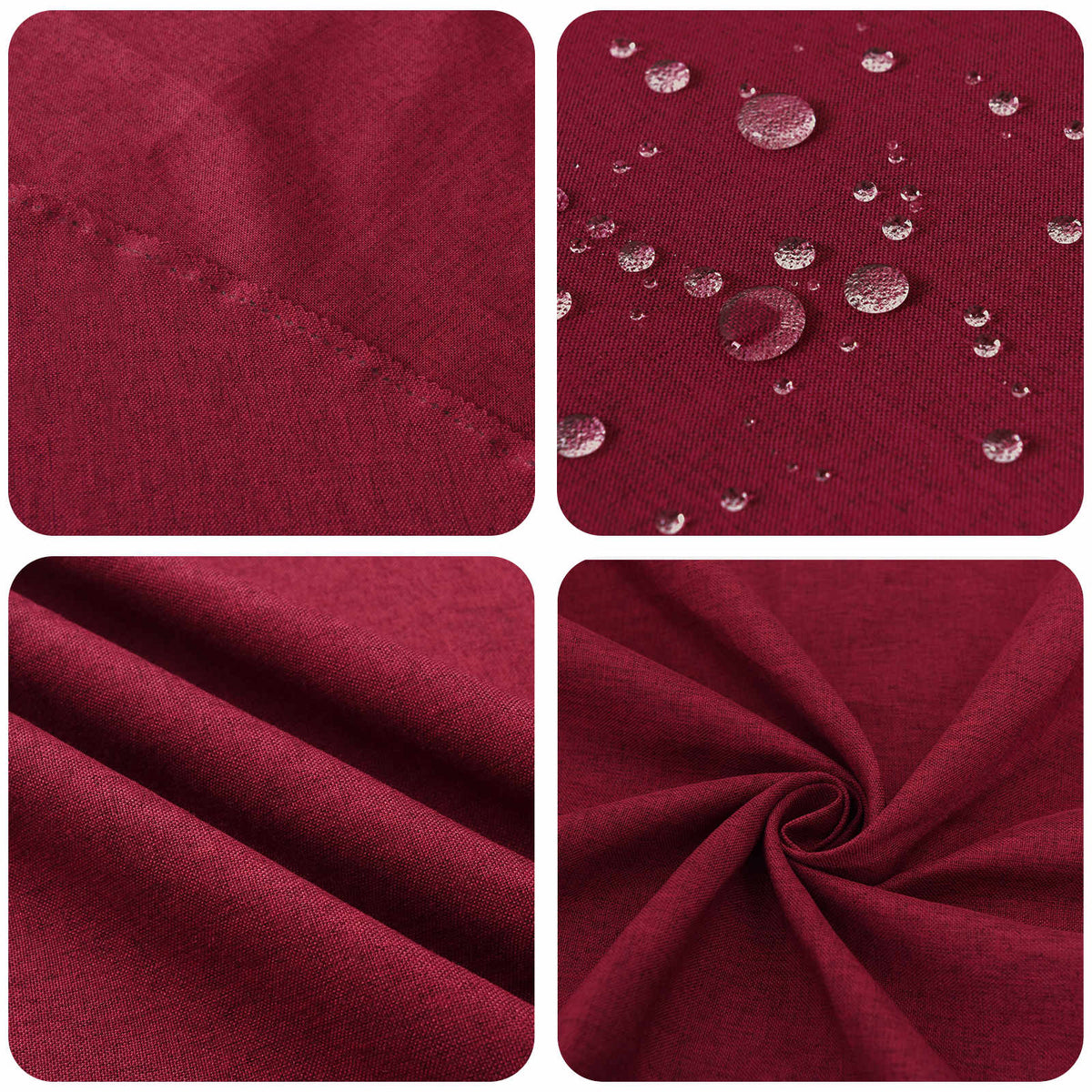 Table Cloth Oval Wine Red 130 x 180 cm