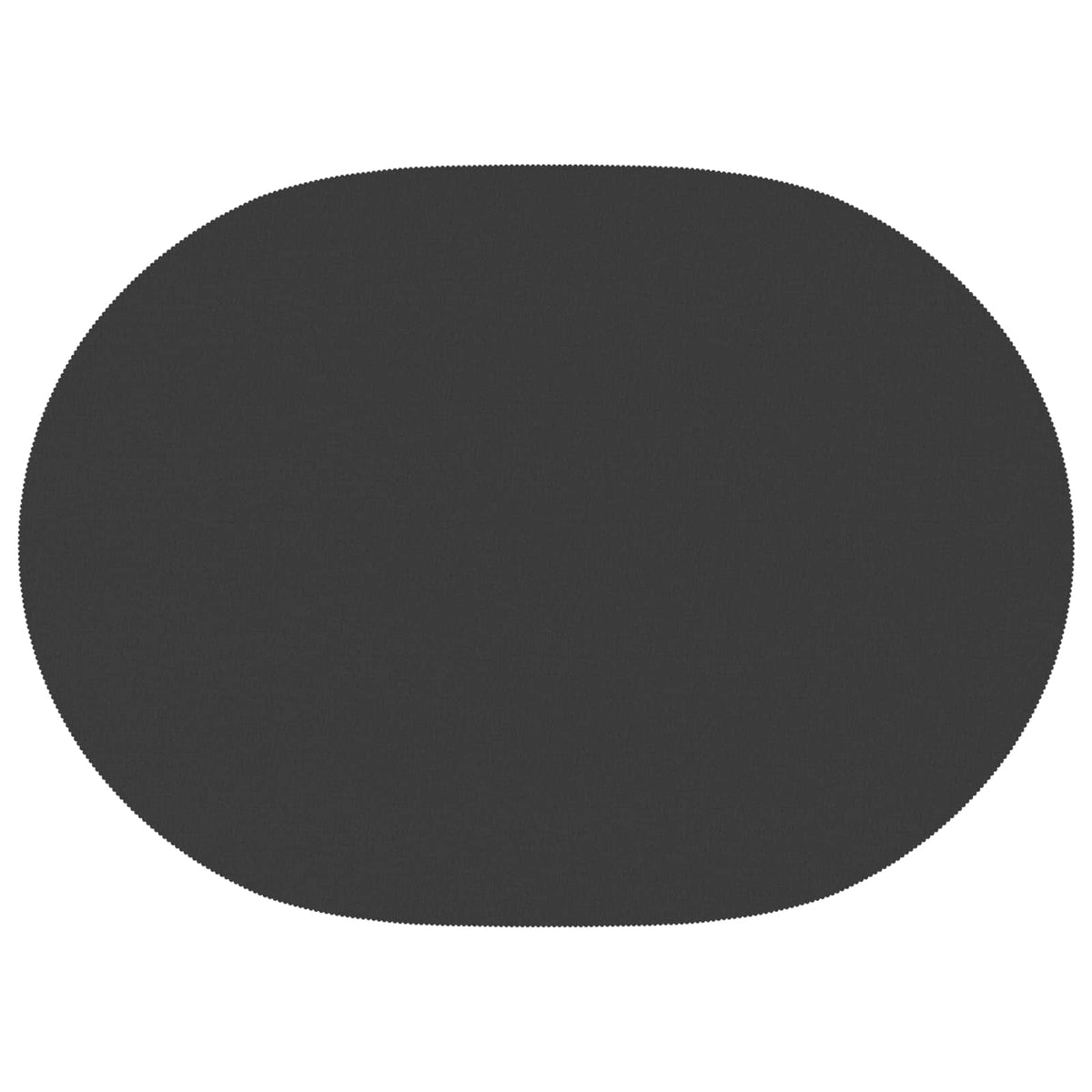 Table Cloth Oval Dark Grey 130 x 220 cm