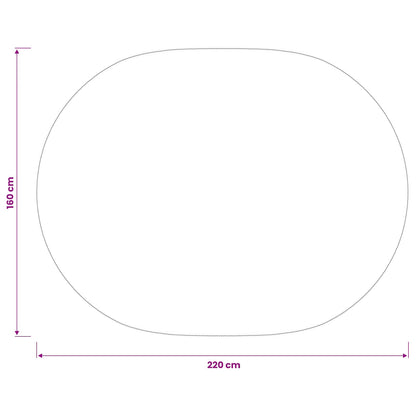 Table Cloth Oval Wine Red 160 x 220 cm