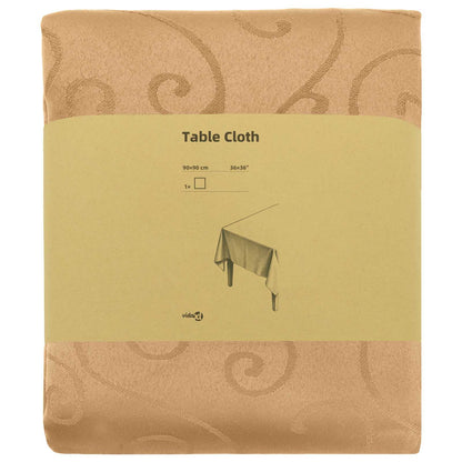 Table Cloth Square Beige 90 x 90 cm