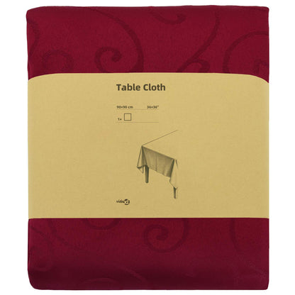 Table Cloth Square Wine Red 90 x 90 cm