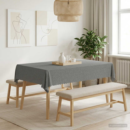 Table Cloth 5 pcs Rectangular Light Grey 110 x 140 cm