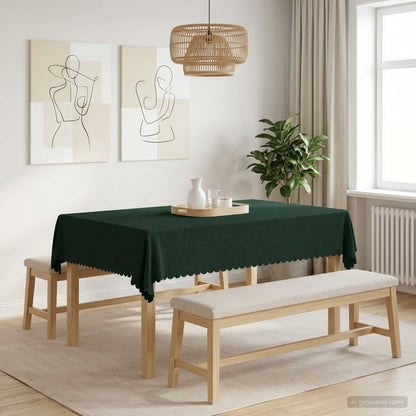 Table Cloth Rectangular Dark Green 110 x 140 cm