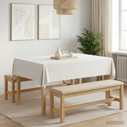 Table Cloth Rectangular White 110 x 140 cm