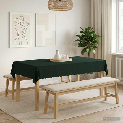 Table Cloth 5 pcs Rectangular Dark Green 110 x 160 cm