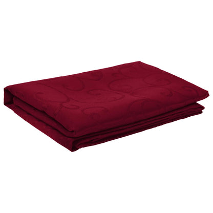 Table Cloth Rectangular Wine Red 140 x 220 cm