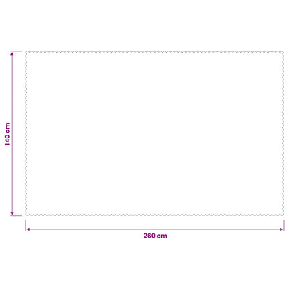 Table Cloth Rectangular Wine Red 140 x 260 cm