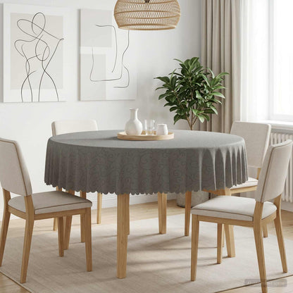 Table Cloth Round Light Grey Ø 180 cm