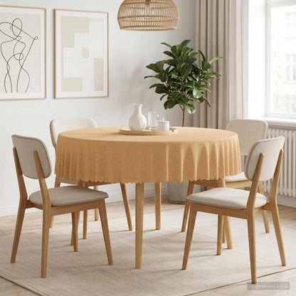 Table Cloth Round Beige Ø 160 cm