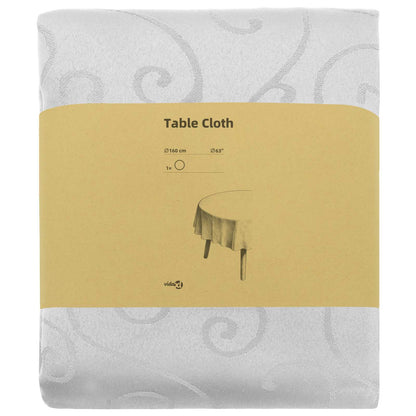 Table Cloth Round White Ø 160 cm