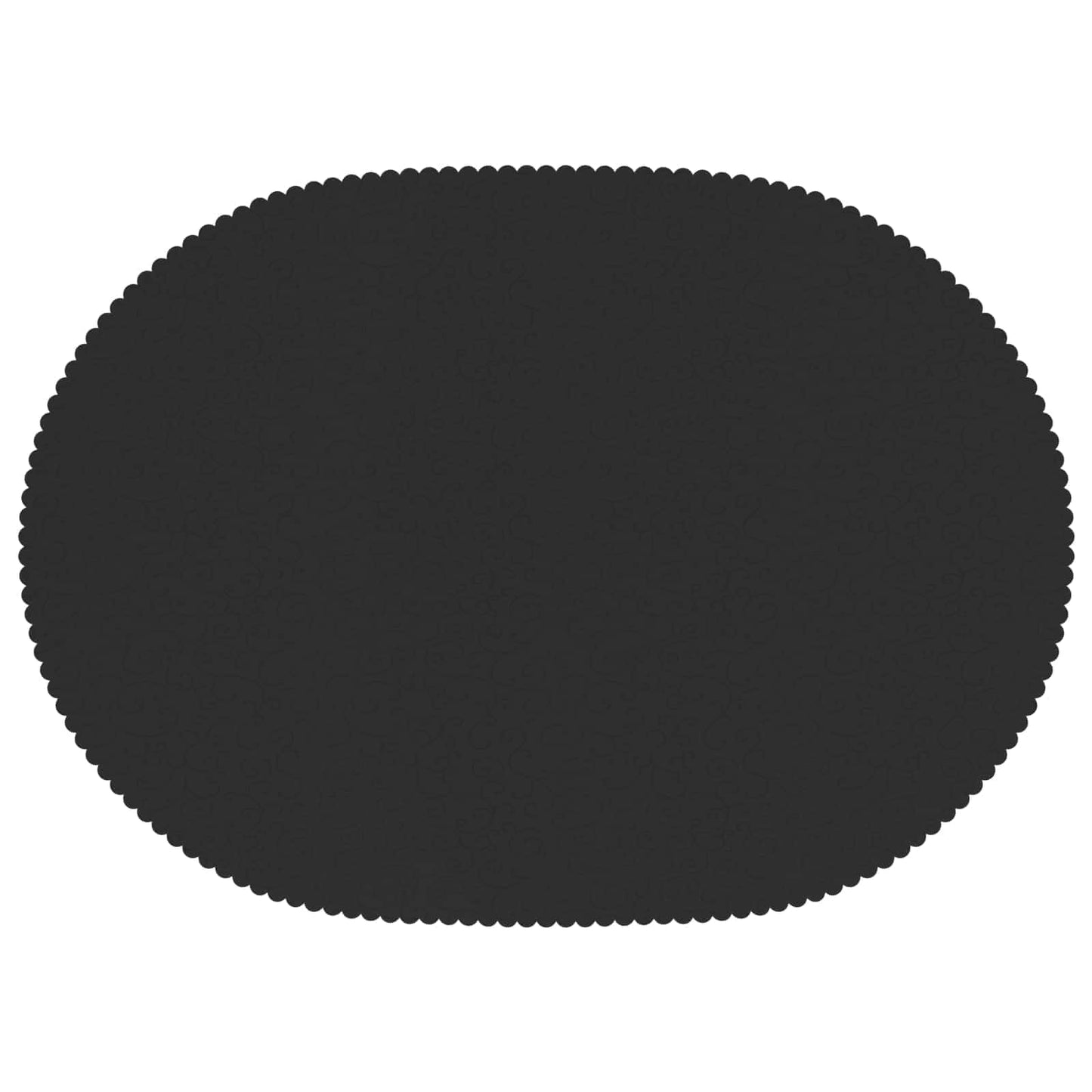 Table Cloth Oval Dark Grey 130 x 180 cm