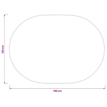 Table Cloth Oval Dark Green 130 x 180 cm