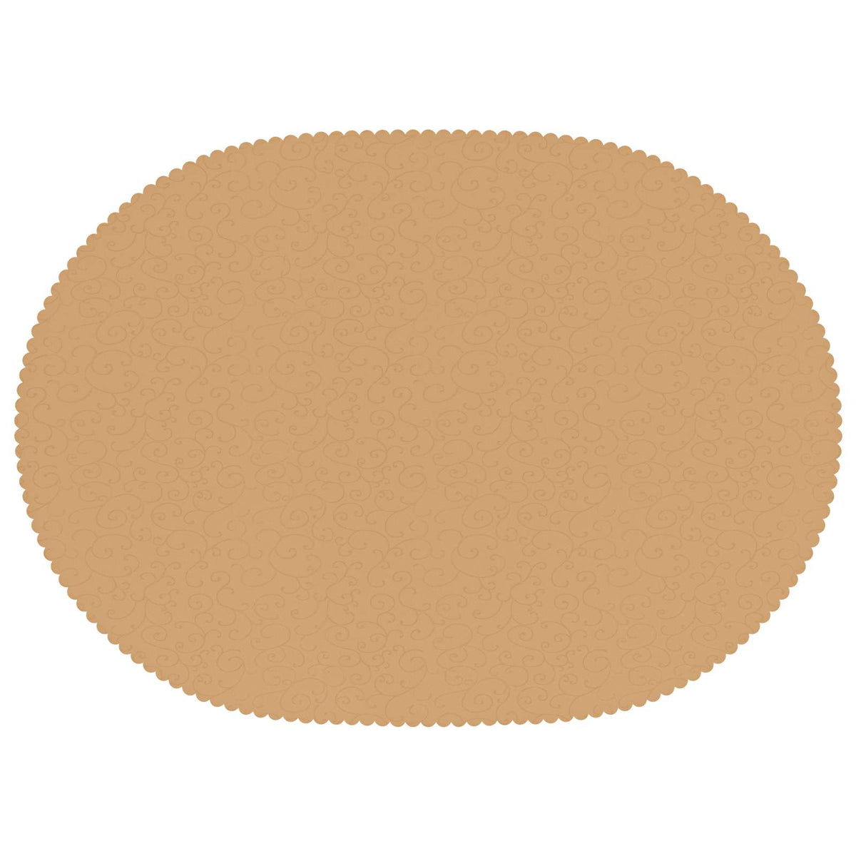 Table Cloth Oval Beige 130 x 180 cm