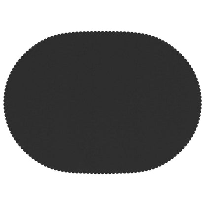 Table Cloth Oval Dark Grey 130 x 220 cm