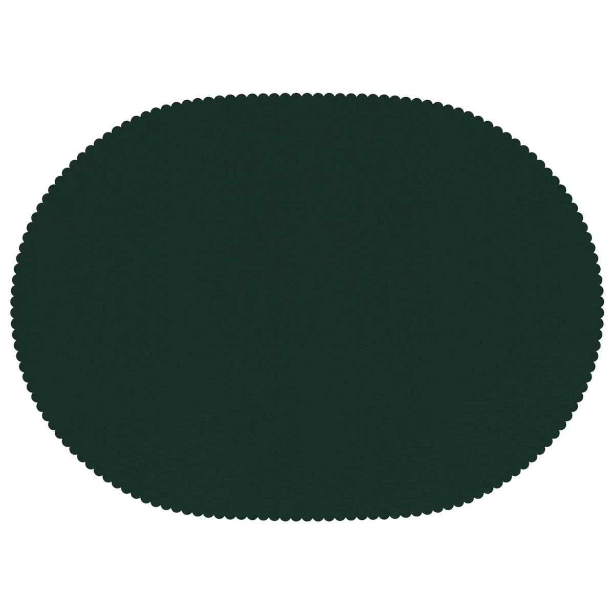 Table Cloth Oval Dark Green 130 x 220 cm