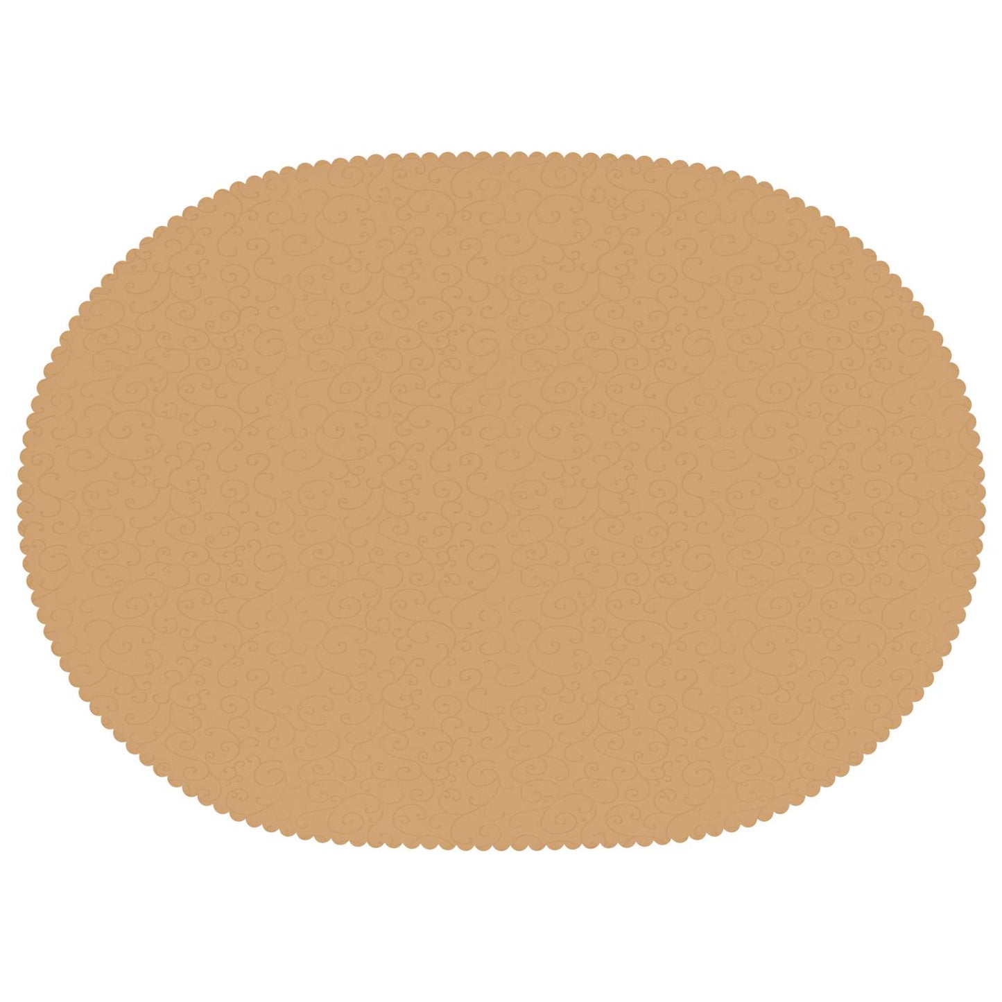 Table Cloth Oval Beige 130 x 220 cm