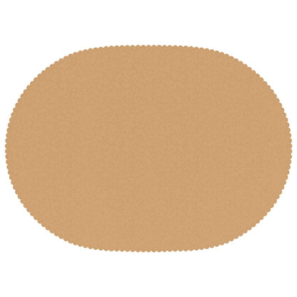 Table Cloth Oval Beige 130 x 220 cm