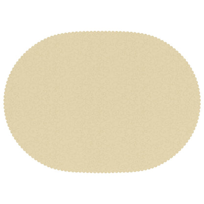 Table Cloth Oval Cream White 130 x 220 cm